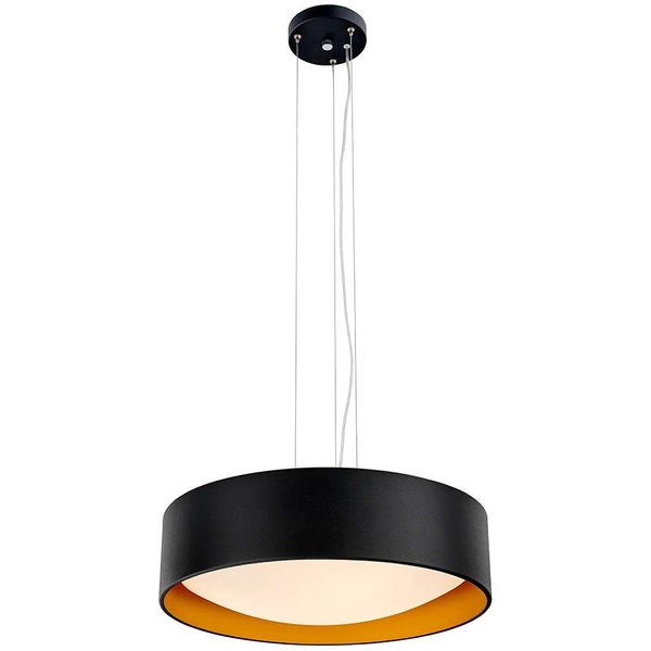 LAMPA wisząca VERO 10451302 Kaspa okrągła OPRAWA metalowy zwis czarny