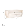 Ogniotrwała wygodna sofa Donatella S5132 FR WHITE Richmond Interiors stylowa biała