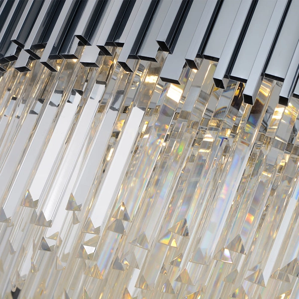 Wisząca lampa glamour CGPIPCRYSTCHROM60 do salonu chrom