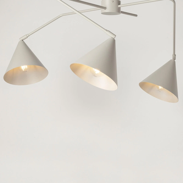 Jadalniana lampa sufitowa Galaxy 40942 Sigma z regulacją szara