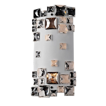 Szklana lampa przyścienna Evan MB1101807-2A WH Italux biały