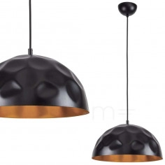 LAMPA wisząca HEMISPHERE HIT S 6777 Nowodvorski metalowa OPRAWA industrialny zwis retro kopuła czarna złota