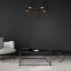 Abażurowa lampa wisząca VICTORIA BLACK MLP4913 tkaninowa czarna