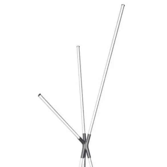 Podłogowa lampa Lautaro 1005 Zumaline LED 24W 3000K czarna biała