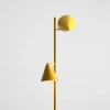 Stojąca lampa do salonu FORM 1108A14_2 stożkowa żółta