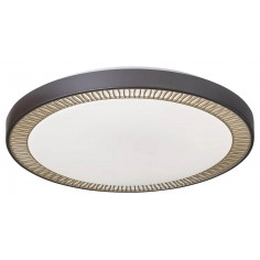 LAMPA sufitowa MATEA 3000 Rabalux okrągła OPRAWA plafon LED 40W 3000K - 6000K z pilotem plafoniera brązowa