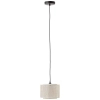 Wisząca lampa papierowa Odar 99481/09 nad stół czarna beżowa