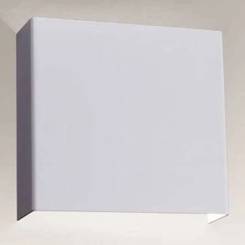 Kinkiet LAMPA ścienna KITAMI 7447 Shilo metalowa OPRAWA przyścienna prostokątna biała