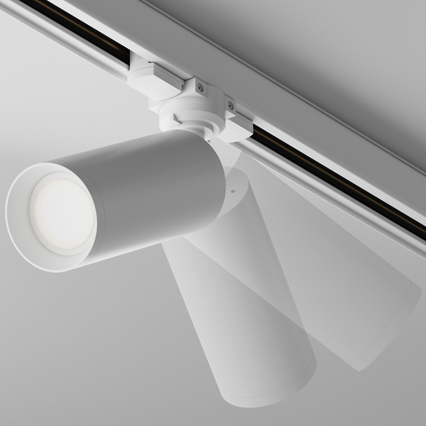 Magnetyczna lampa do szynoprzewodu Focus TR028-3-GU10-W regulowana biała