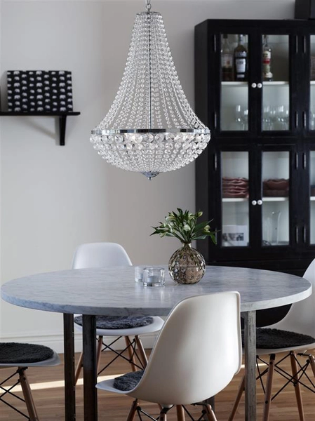 Jadalniany żyrandol Granso 105317 lampa wisząca nad stół chrom
