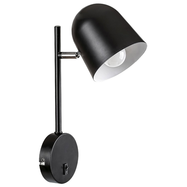 Nowoczesna LAMPA ścienna EGON 5242 Rabalux metalowy kinkiet regulowany do sypialni czarny