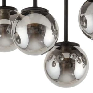 Lampa sufitowa molekuły Tulia 33496 Sigma szklane kuliste klosze szara