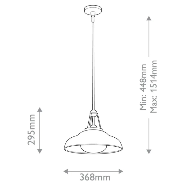 Industrialna lampa wisząca Palmetto QN-PALMETTO-PM-PB regulowany mosiądz