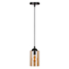 Szklana lampa wisząca Bistro 31-00569 do przedpokoju brązowa czarna