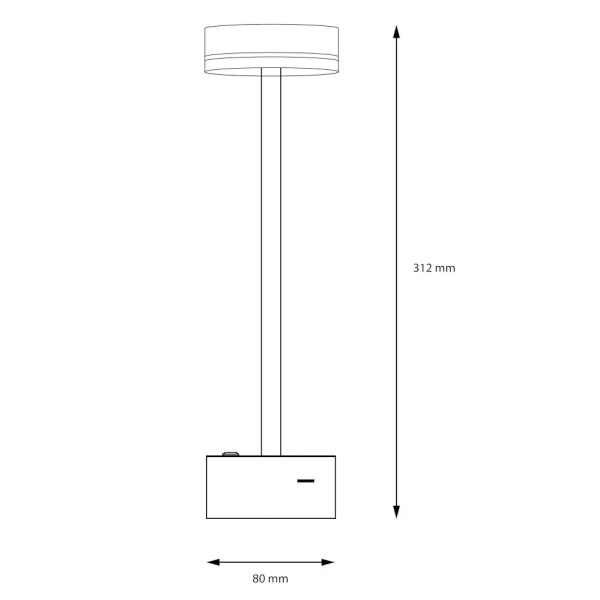 Bezprzewodowa lampa stołowa Sam ML1386 LED 5W 3000K USB-C czarny złoty