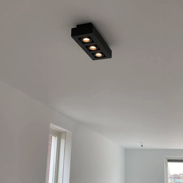 Regulowana lampa sufitowa XIRAX 09119/16/30 Lucide oczka czarna