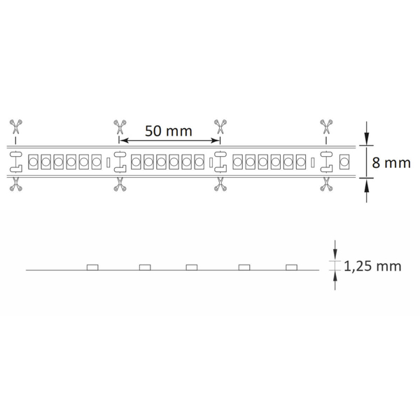 Zestaw taśma LED z zasilaczem 5m 324184 LED 35W 4000K 24V biała