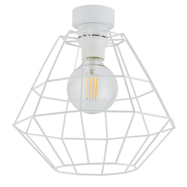 Lampa sufitowa Diamond 6210 TK Lighting druciana do kuchni biała