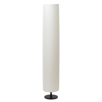 Materiałowa lampa podłogowa FOLD 21739/12/31 tuba biały czarny