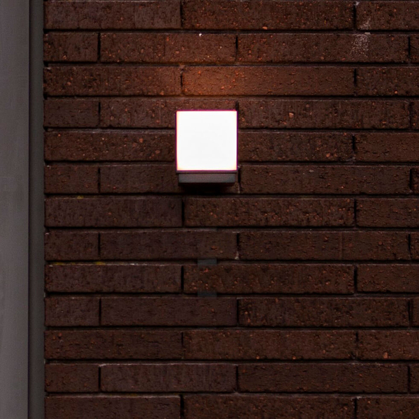 Lampa elewacyjna kostka CUBA 5193814118 Lutec IP54 LED 12,2W 4000K szary