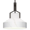 Nowoczesna wisząca lampa Brecken QZ-BRECKEN-2P-OZ-OPAL czarna biała