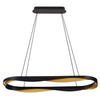Wisząca lampa PATAPO LE44461 LED 62W 3000K fala czarna złota