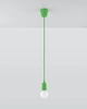 LAMPA wisząca SL.0581 przewód OPRAWKA na żarówkę zwis industrialny kabel zielony