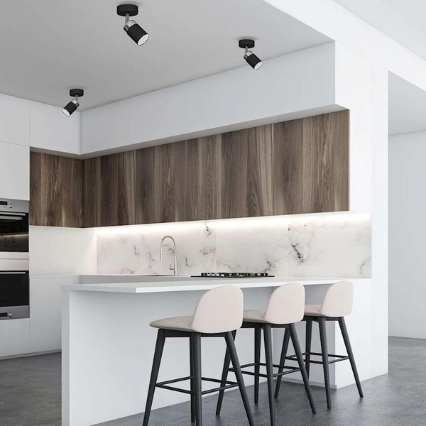 Kinkiet LAMPA ścienna JOKER MLP910 Milagro metalowa OPRAWA sufitowy SPOT reflektorek tuba czarna