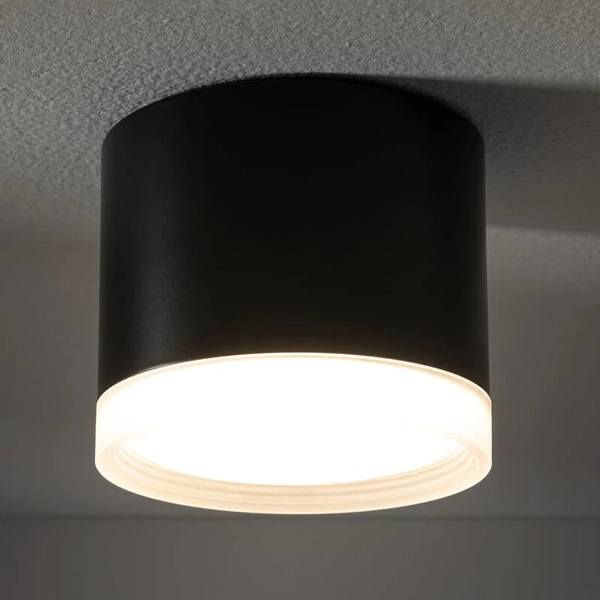 Lampa punktowa natynkowa Silba 10477 Nowodvorski okrągła tuba czarna