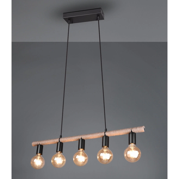 Zwieszana lampa Einar R30605032 RL Light japandi eco brązowy czarny