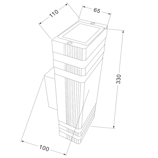 Elewacyjna LAMPA ogrodowa UNTER DEN LINDEN O578WL-02B Maytoni zewnętrzna OPRAWA ścienna outdoor IP65 czarna