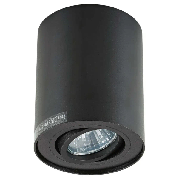 Sufitowa lampa nastropowa Rondoc downlight natynkowy czarny