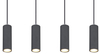 Wisząca lampa Robby 57911-4HG drewniana belka grafit