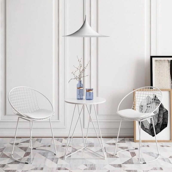 Lampa wisząca nad wyspę Oslo ABR-OSLO-W Abruzzo do jadalni biała