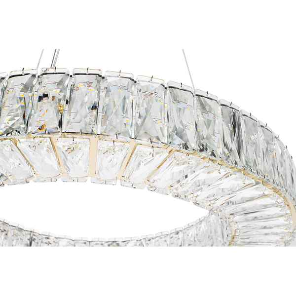 Kryształowa lampa wisząca Allisia MSE010100352 Moosee LED 43W 3000K złota