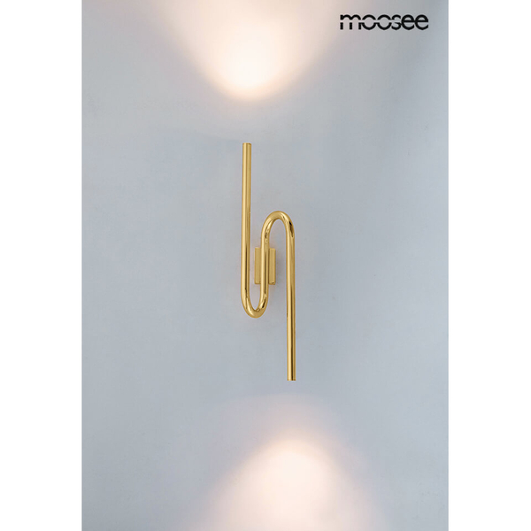 Ścienna lampa LED Macaroon MSE010100376 Moosee 5,5W 3000K metalowa złota