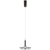LAMPA wisząca METIS AD16002-3A COFFEE Italux modernistyczna OPRAWA zwis LED 14,4W 3000K pierścienie ring brązowe białe
