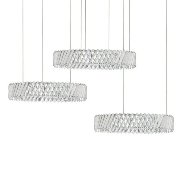 Potrójna kryształowa lampa wisząca CANLIRA LE45156 129W 3000K przezroczysta