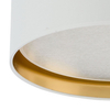 Glamour lampa sufitowa Bilbao 3379 TK Lighting z tkaniny złota biała