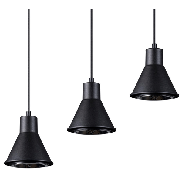 Lampa zwisowa Tazila SL.0990 Sollux industrial kuchenna czarna