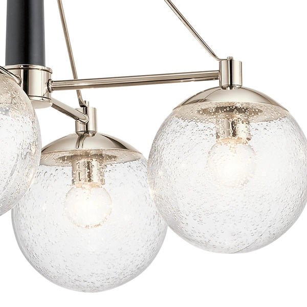 Żyrandol kulisty QN-MARILYN4 balls do salonu nikiel