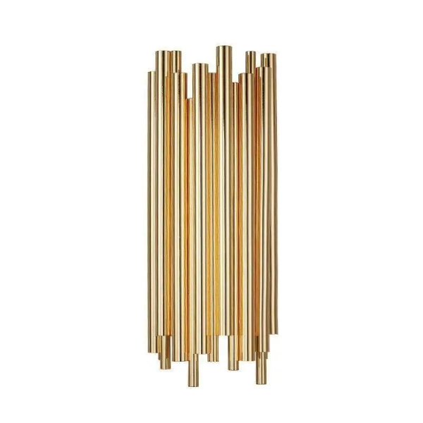 Kinkiet ścienny TUBO XC-110 miedziany metalowy art deco tuby G9 elegancki do salonu