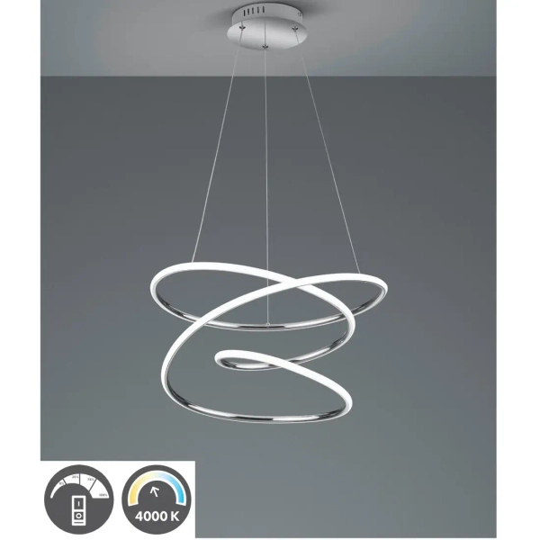 Nowoczesna lampa wisząca Bologna R37051106 chrom LED 36W 4000K