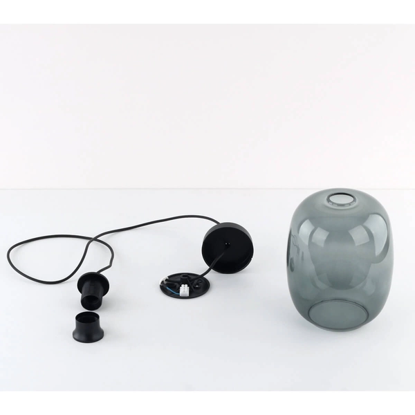 Wisząca lampa do jadalni Elio 5971 nad stół owalna grafitowy czarna