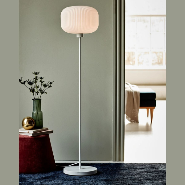 Lampa podłogowa Milford 48924001 Nordlux do jadalni biała