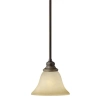 Zwisowa lampa pojedyncza Cello HK-CELLO-P-A Hinkley klosz szklany brązowy