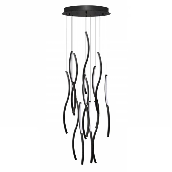 Nowoczesna lampa wisząca FLOW AZ6817 LED 180W 3000K ściemnialna czarna