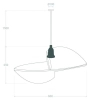 Jadalniana lampa wisząca japandi Boho ABR-NLW27-BH-E27 boho naturalny