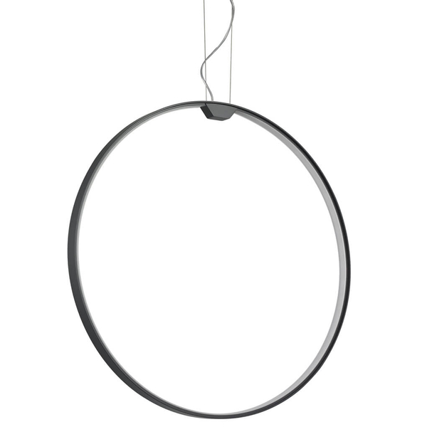 Wisząca lampa koło Acirculo ST-10453P/D600A black Step LED 72W 3000K czarna