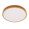 Drewniany plafon Riberio PLF-75689-WD-3K Italux LED 30W 3000K okrąg biały